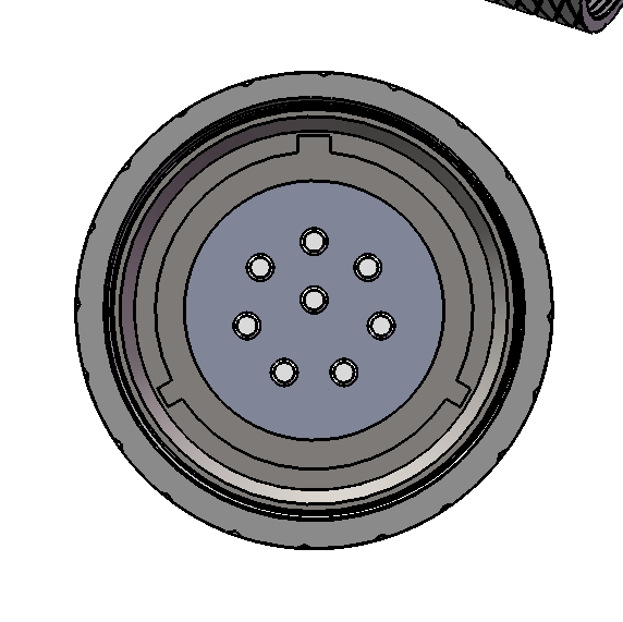 Connecteur Sous-Marin à 4 Broches Optique et Électrique IP68