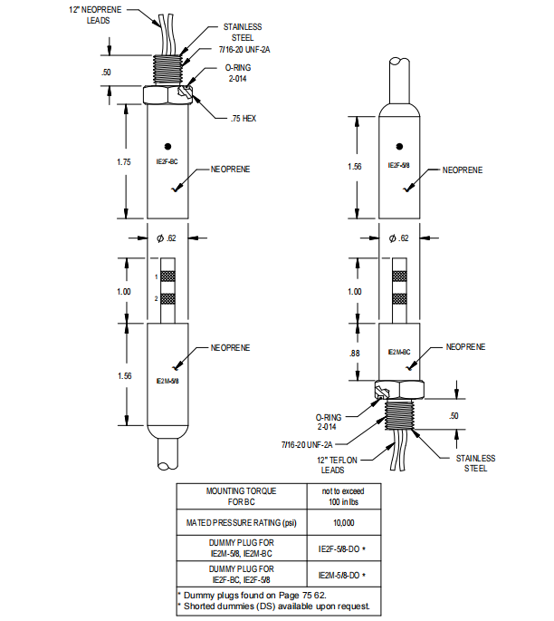 Connecteur Sous-Marin RTIE1-4M-DZ à 4 Broches