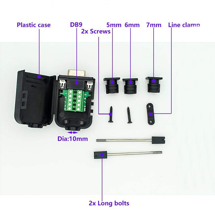 Connecteur de Câble de Signal Sous-Marin à DB9 UC 1083
